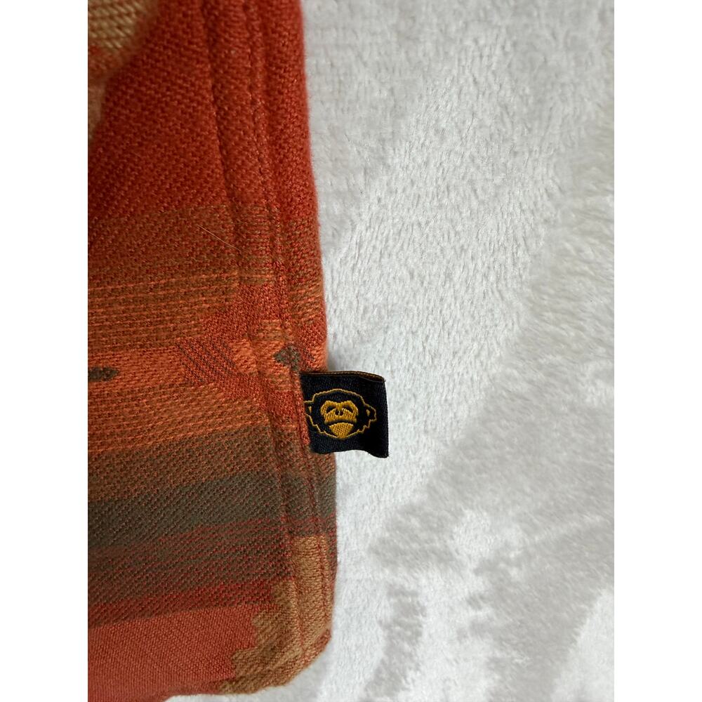 Howler Bros Pearl Snap Shirt Mens Large Orange Southwestern Western Ranch Work - Picture 4 of 9